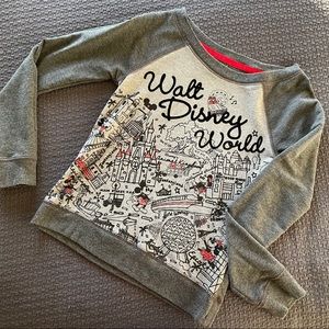 XS Walt Disney World illustrated sweatshirt